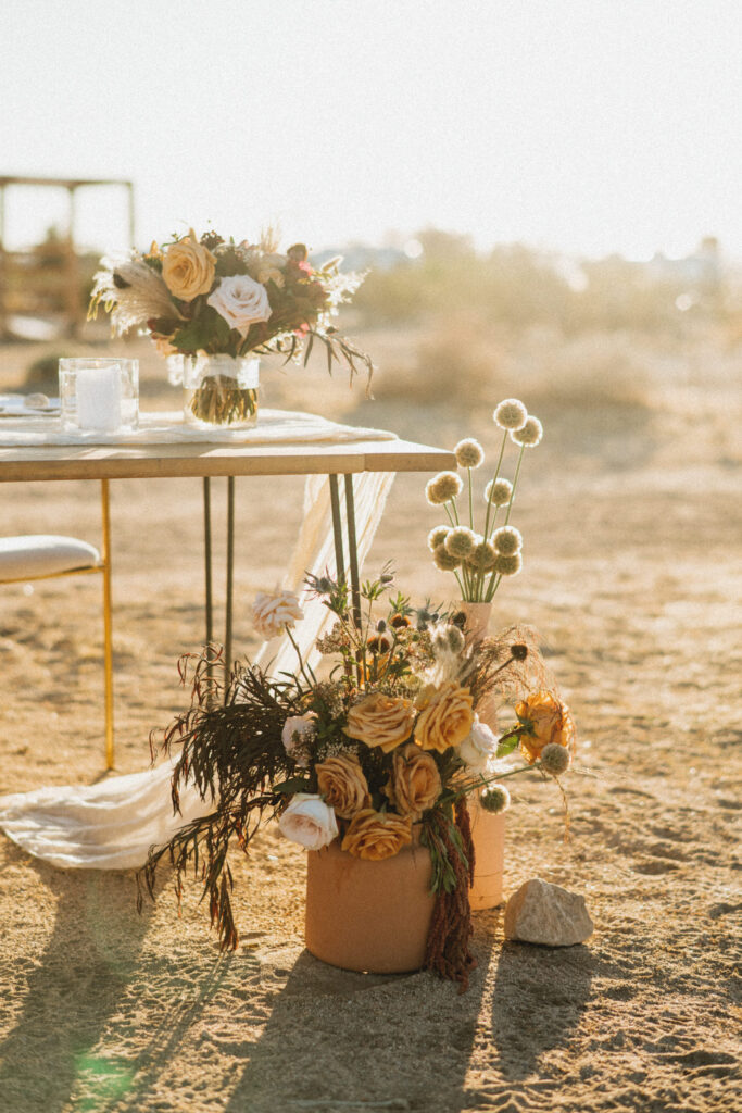 Floral Details for Joshua Tree Wedding at AutoCamp